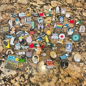 Assortment of 65 Pins